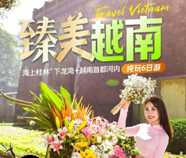 臻美越南—下龍灣、河內休閑6日游